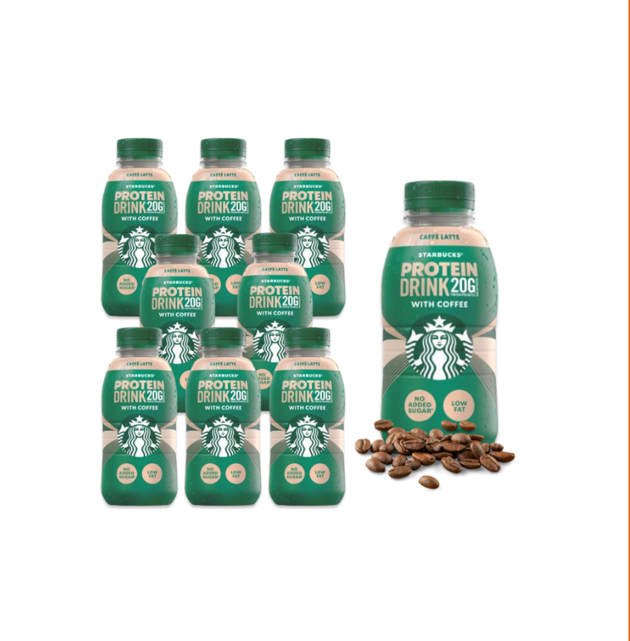 Starbucks Caffè Latte Protein Drink with Coffee 330ml x 8