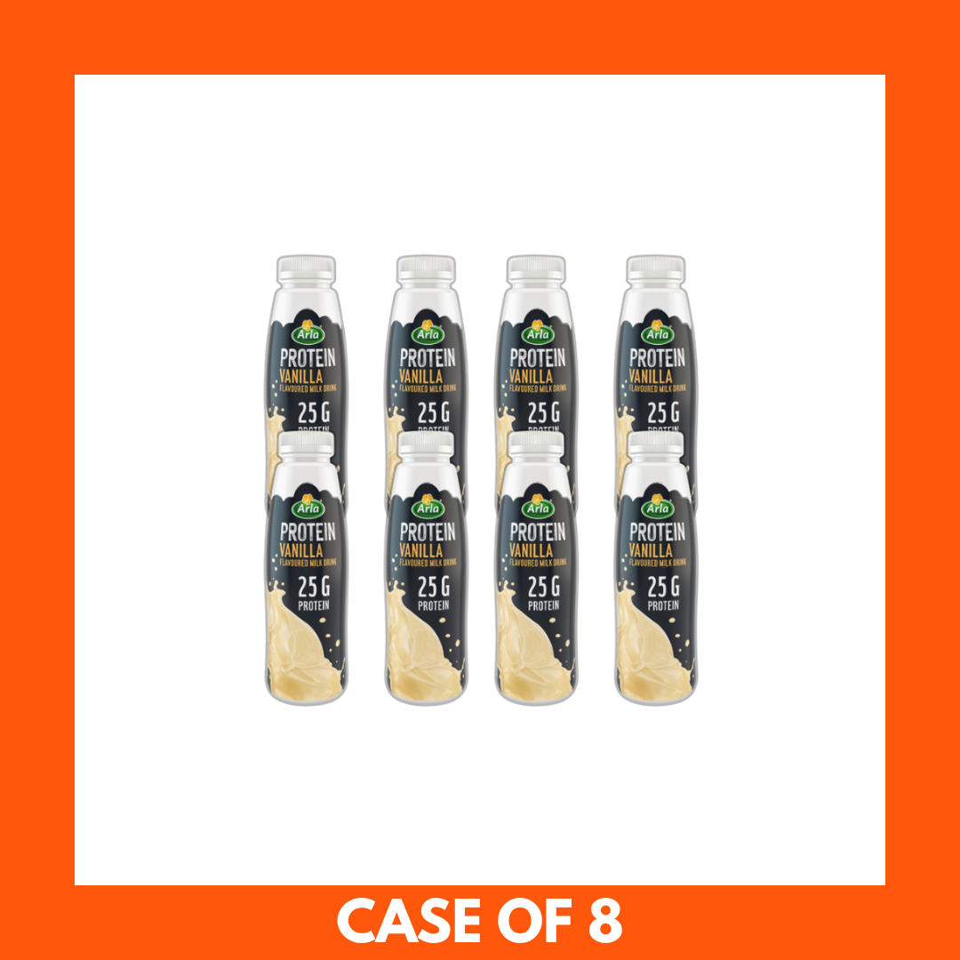 Arla Protein Vanilla Milk Shake 482ml (Pack of 8)
