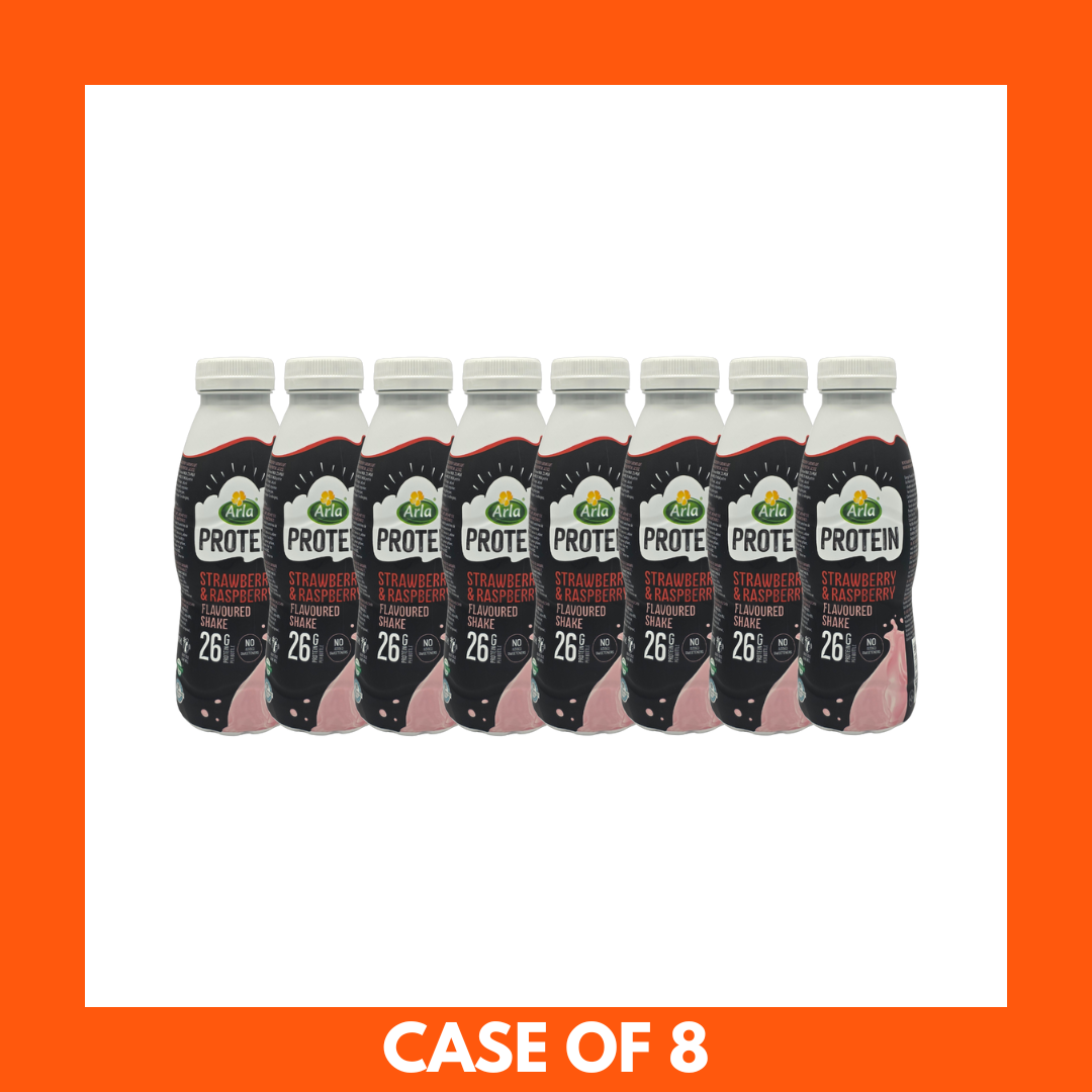 Arla Protein Strawberry Milk Shake 482ml (Pack of 8)