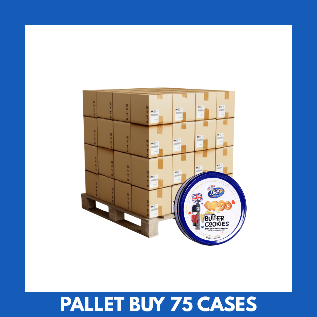 Brit Treat Butter Cookies 340g - 75 Cases (Pallet Buy) £1.60 per unit