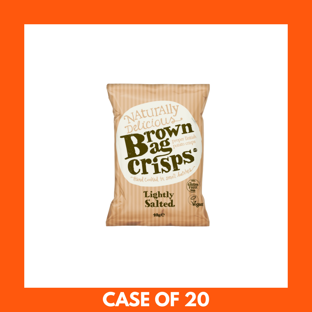 Brown Bag Crisps Lightly Salted 20 x 40g