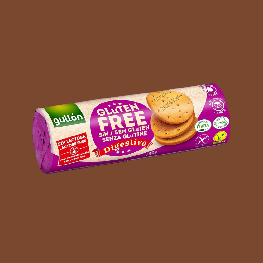 Gullon Digestives served with a cup of tea