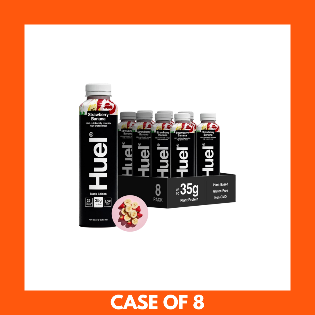 Huel Strawberry Banana Black Edition Complete Meal Drink 500ml x 8