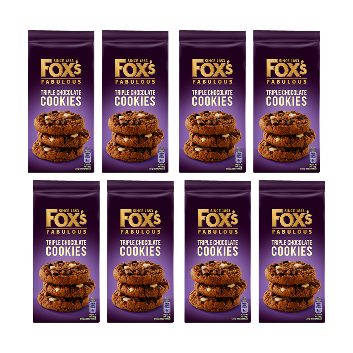 Fox's Fabulous Triple Chocolate Cookies 180g x 1
