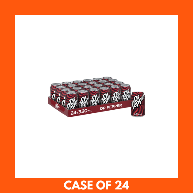 Dr Pepper 330ml Cans x 24
