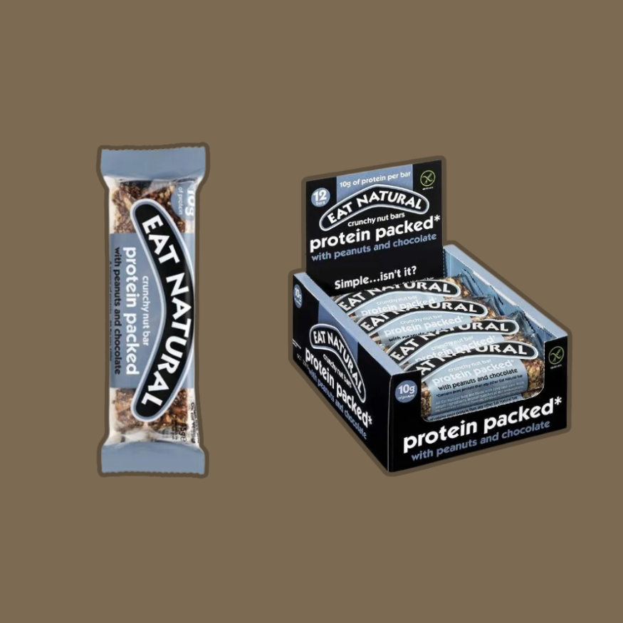 Eat Natural Protein Packed Nut Bar with Peanuts & Chocolate x 12