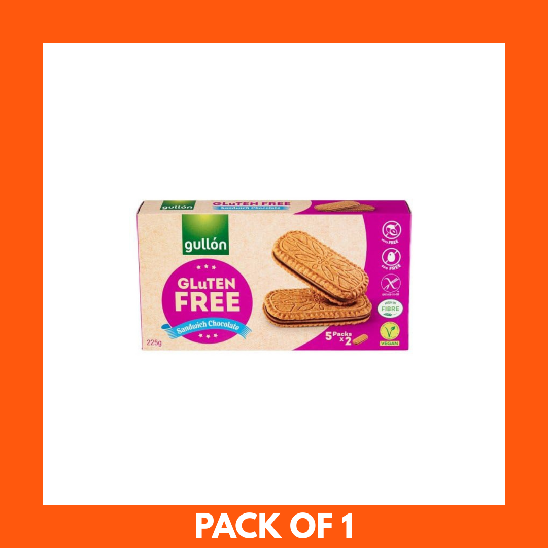 Gullon Gluten Free Sandwich Chocolate Biscuits 225g x 1
