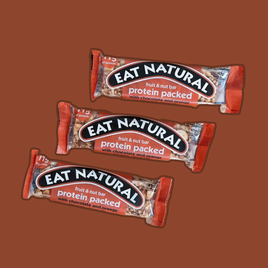 Eat Natural Protein Packed Fruit & Nut Bar with Chocolate & Orange x 12