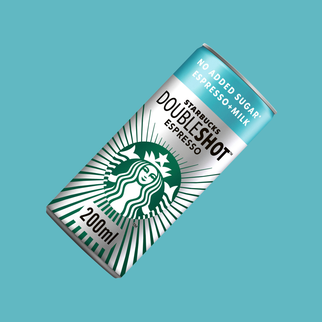 Starbucks DoubleShot Espresso No Added Sugar Iced Coffee Drink 200ml x 12