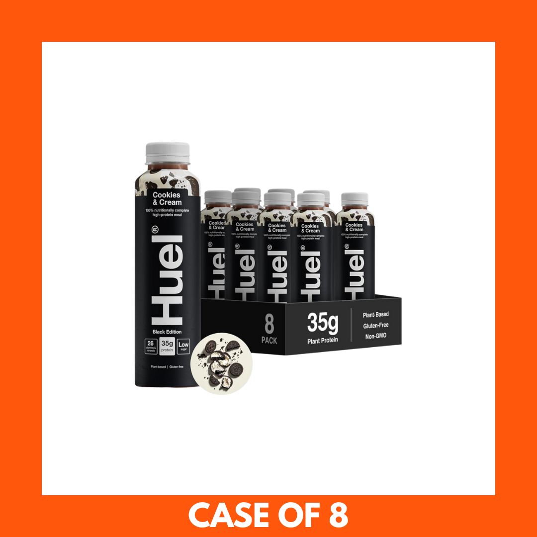 Huel Cookies & Cream Black Edition Complete Meal Drink 500ml x 8