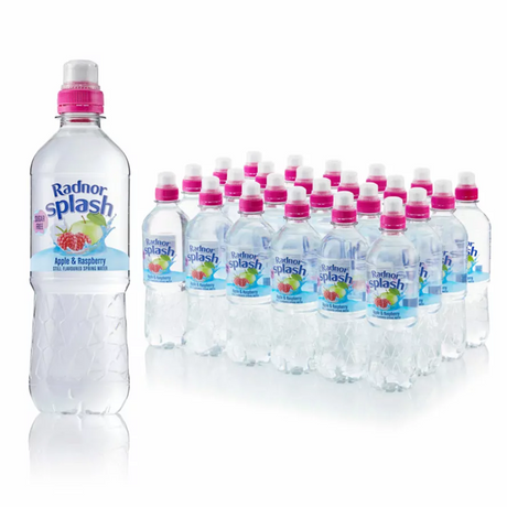 Randor Splash Apple & Raspberry 500ml bottle with vibrant label design.