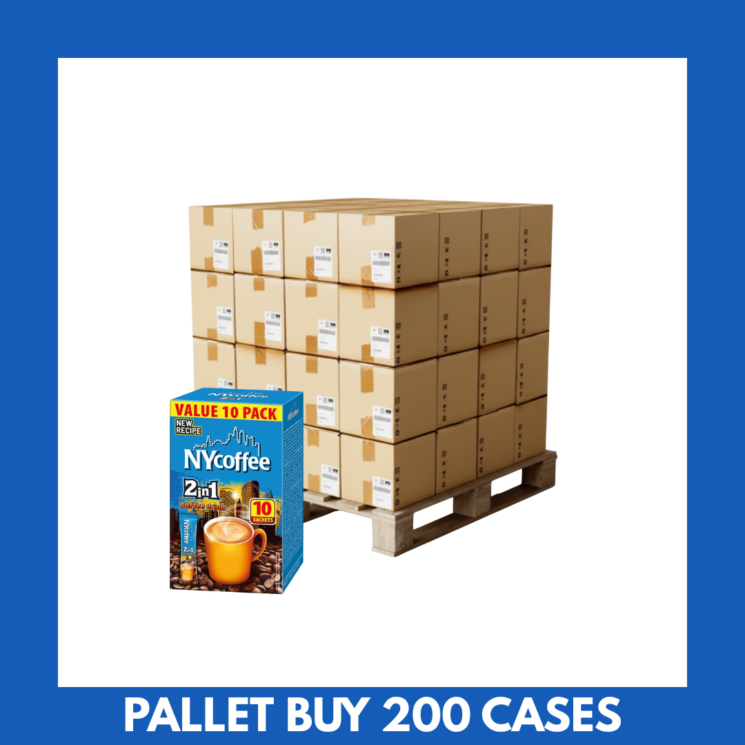 Ny Coffee 2 In 1 Box x 10 - 200 Cases (Pallet Buy). £7.90 per case of 10.