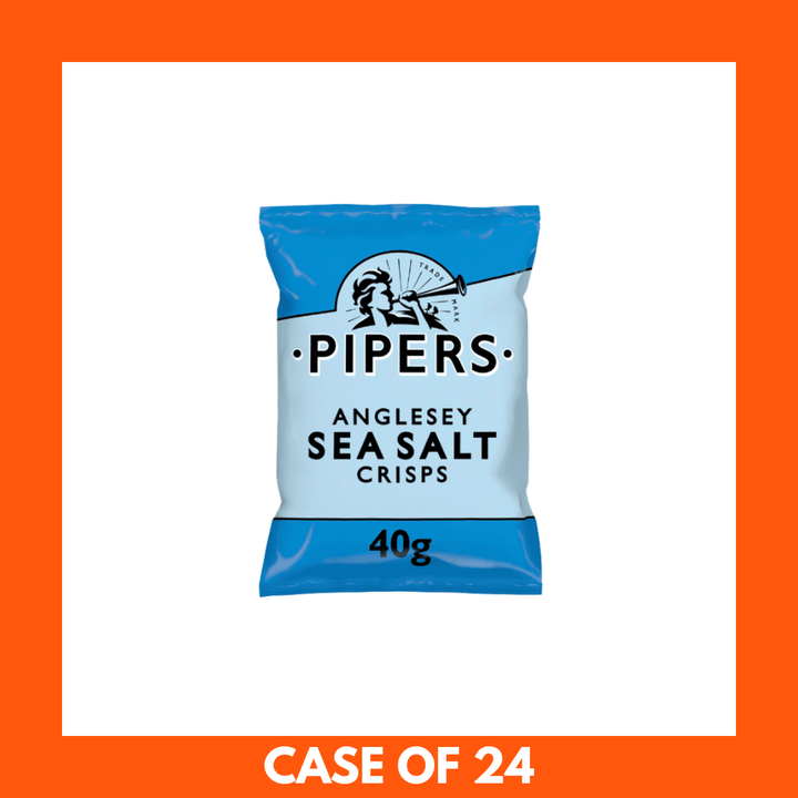 PIPERS Anglesey Sea Salt Crisps 40g x 24