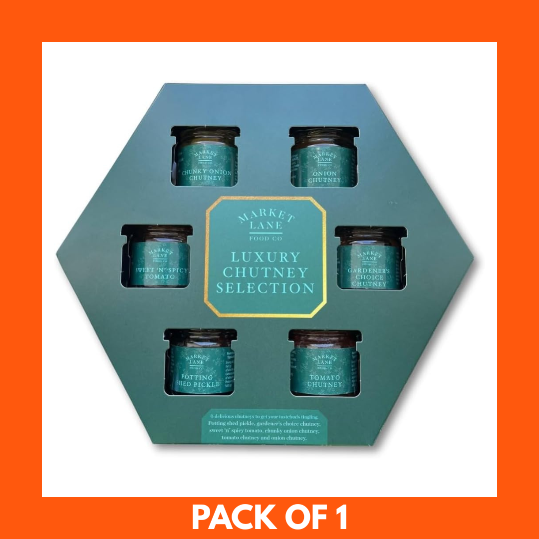 Market Lane Food Company Luxury Chutney Selection 6 x 32g Gift Set x 1