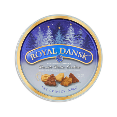 Royal Dansk Winter Cookie Collection 300g festive biscuit tin pack