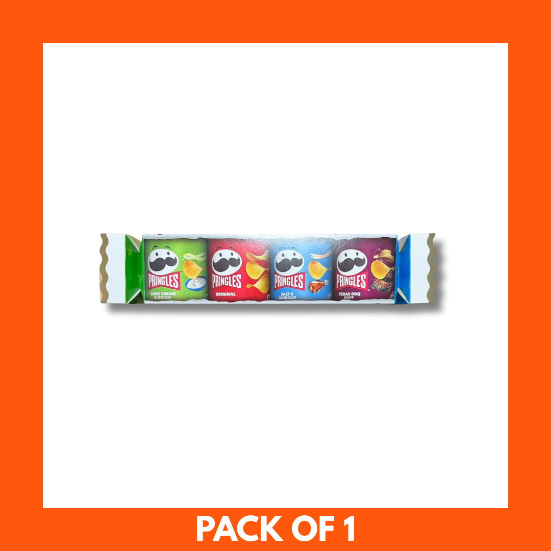 Pringles Christmas Cracker Crisps Gift Set 4 Pieces x 1