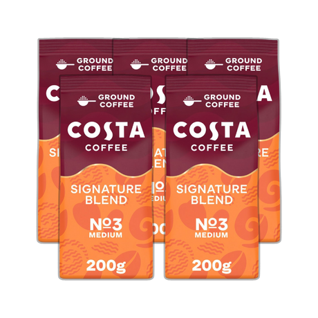 Signature Blend Roast & Ground for Cafetiere 200g x 5
