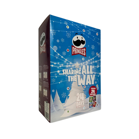 Luxury Pringles Advent Calendar 24 full-size crisp tubs Christmas box