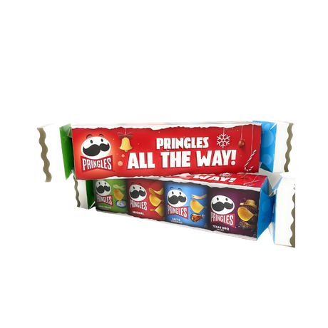 Pringles Christmas Cracker Crisps Gift Set 4 x 40g festive pack