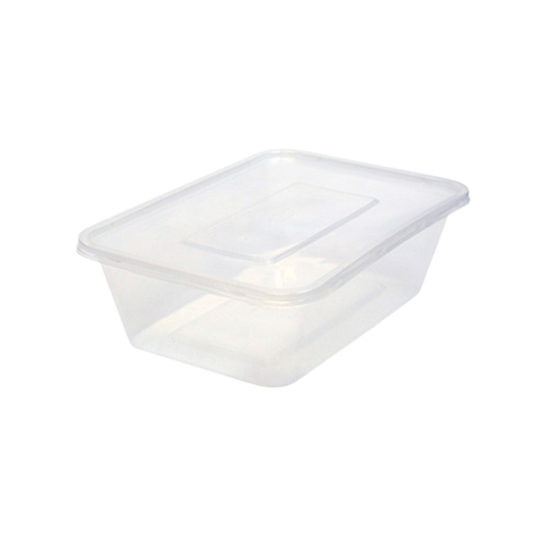 Clear food storage container used for meal prep