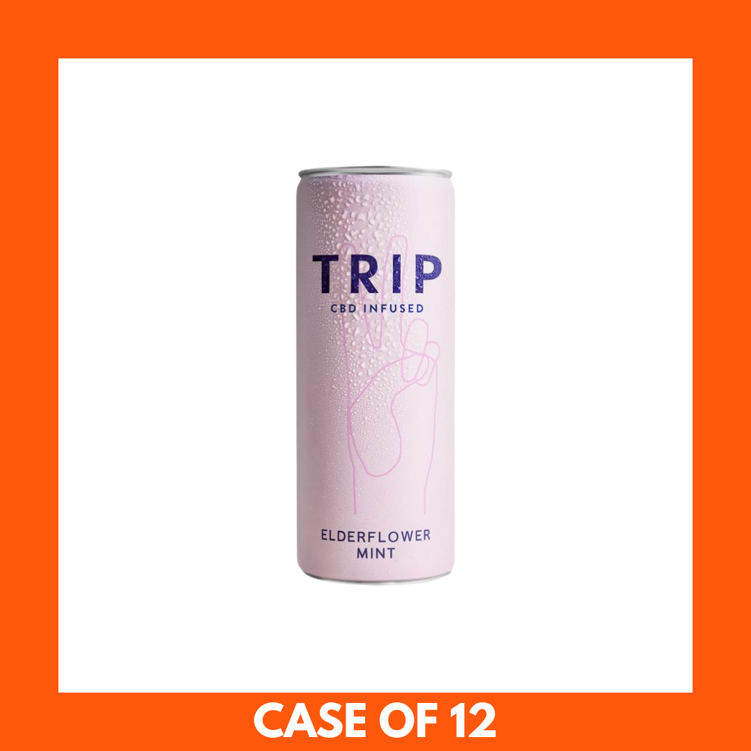Trip CBD Elderflower Mint Drink 250ml x 12