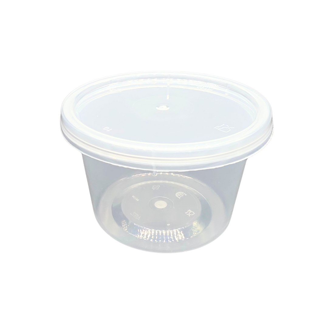 Clear food storage container used for meal prep