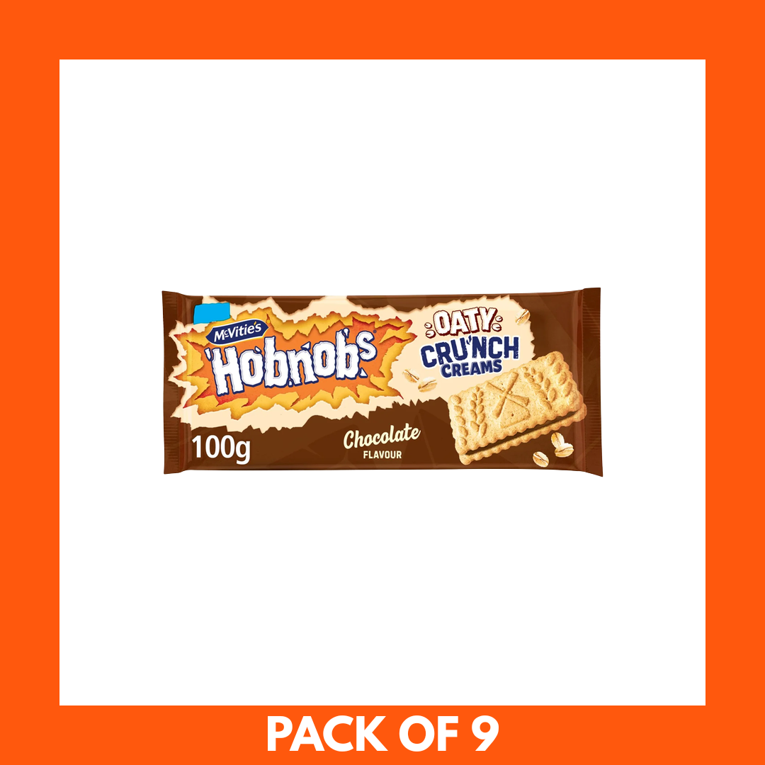 McVitie's Hobnobs Oaty Creams Chocolate Biscuit 9 x 100g