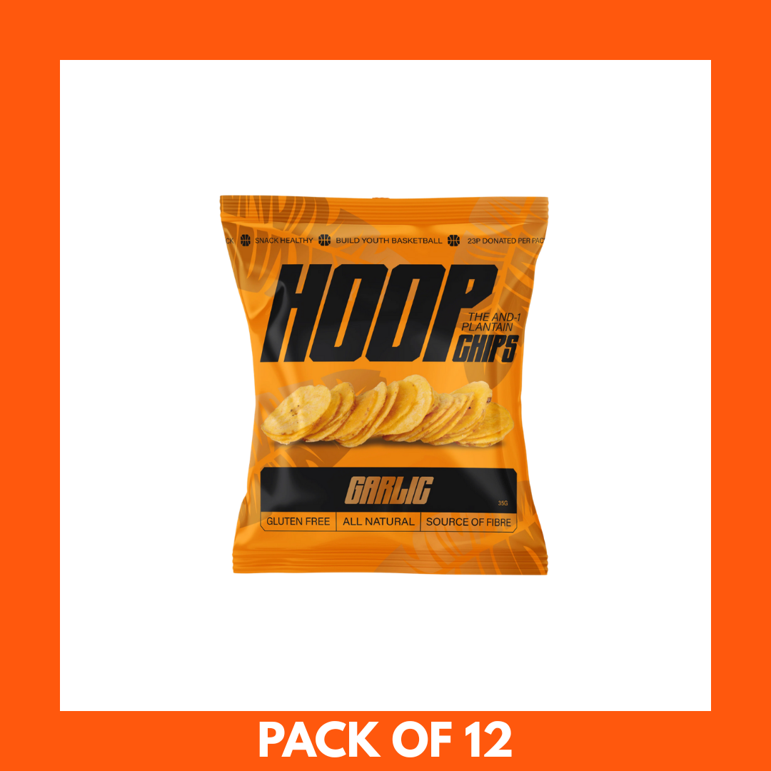 HOOP CHIPS Chilli Garlic Plantain Chips 35g x 24