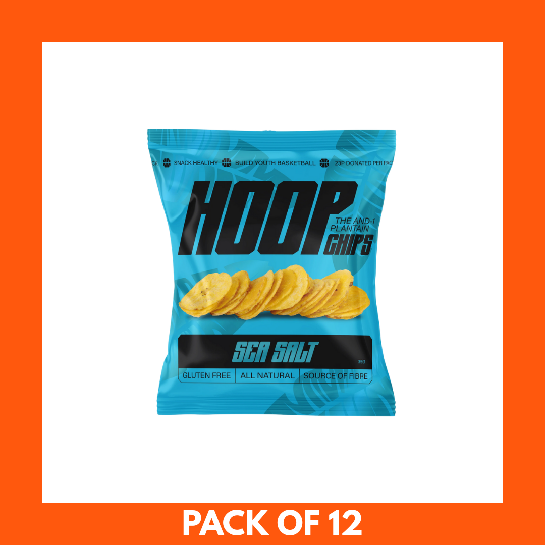 HOOP CHIPS Sea Salt Plantain Chips 35g x 24