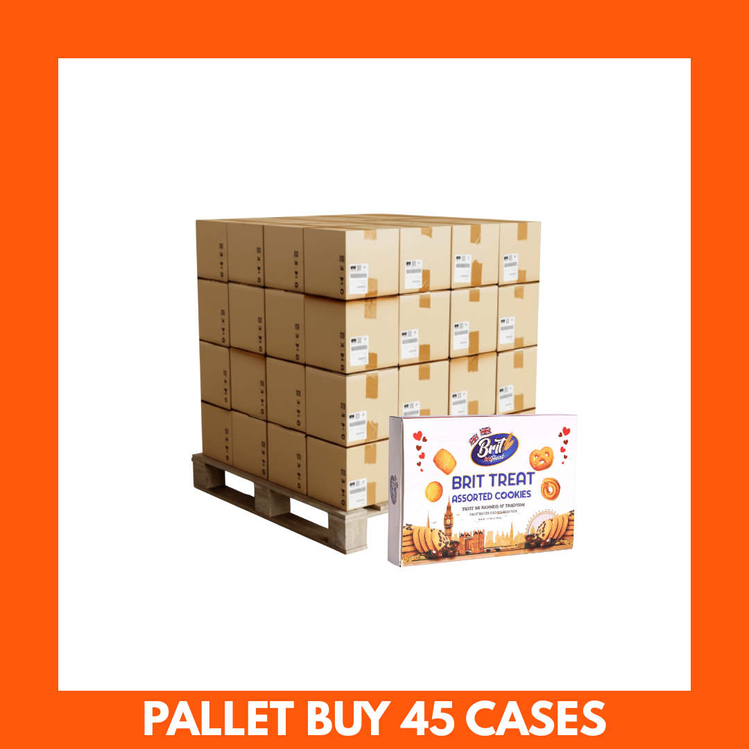 Brit Treat Assortment Butter Cookies 300g - 45 Cases (Pallet Buy) £1.45 per unit