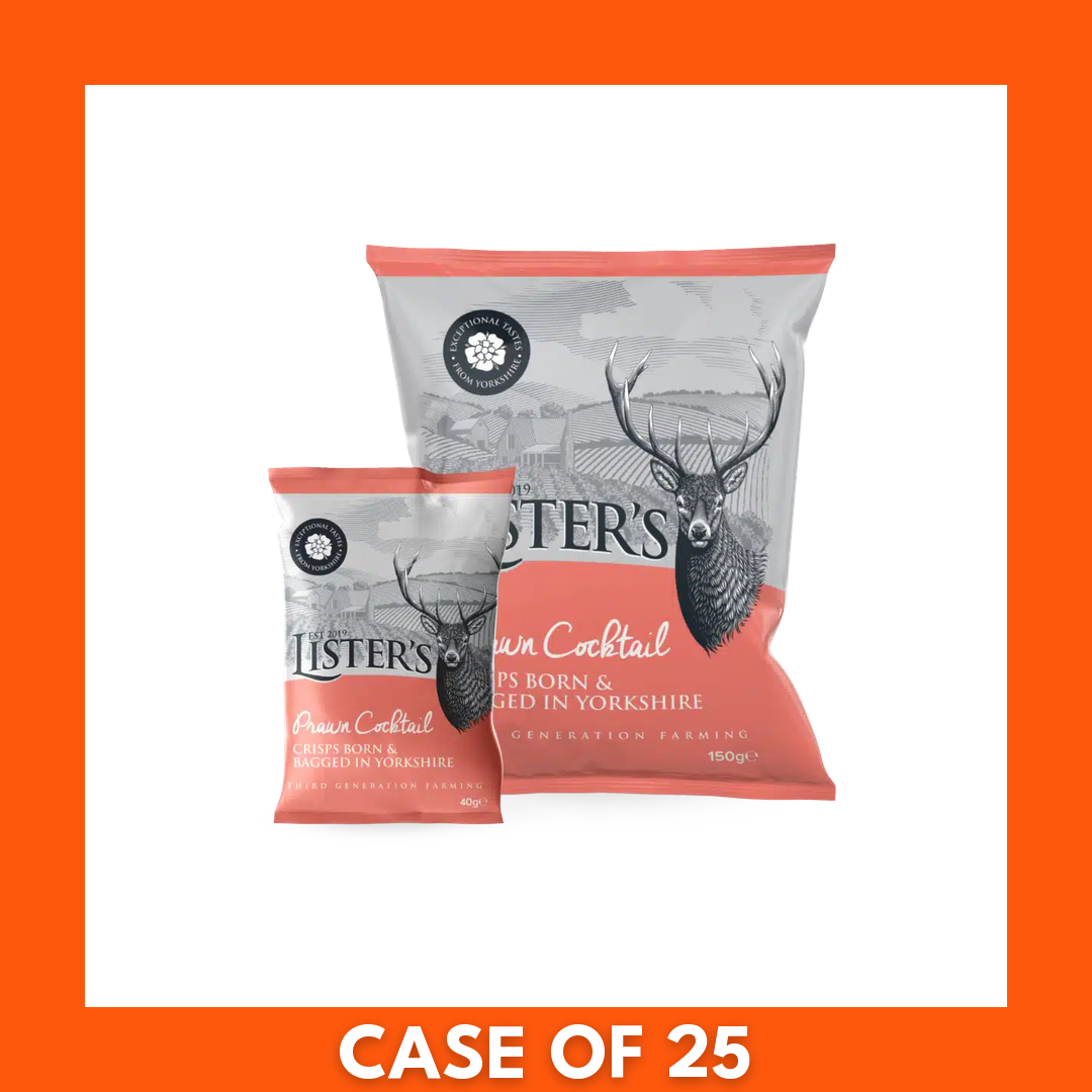 Listers Crisps - Prawn Cocktail 40g