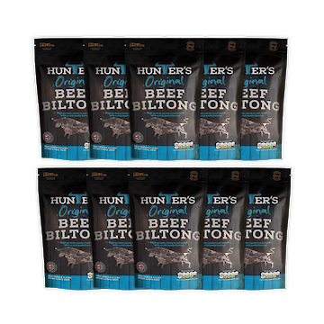 Product image of Hunters Original Sliced Beef Biltong 10 x 25g by Hunters