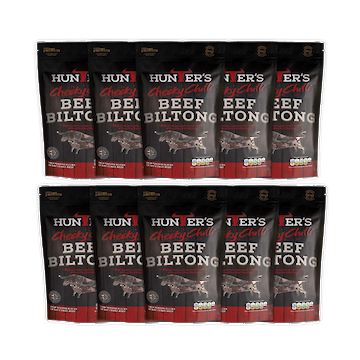 Product image of Hunters Chilli Beef Sliced Biltong 10 x 25g by Hunters