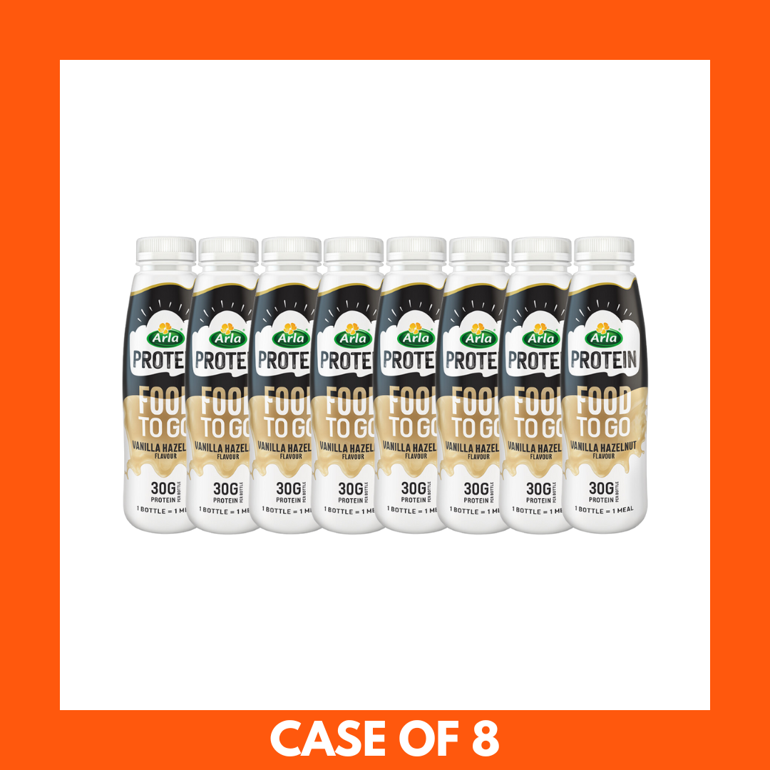 Arla Protein Protein Food to Go Vanilla Hazelnut Flavour 500ml x 8