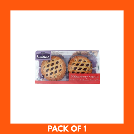 Cabico 6 Strawberry Rounds x 1