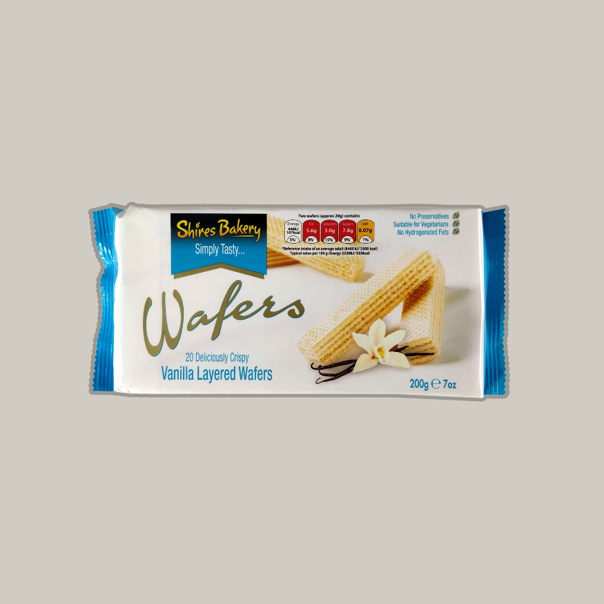 Shires Bakery Vanilla Wafers 200g x 1
