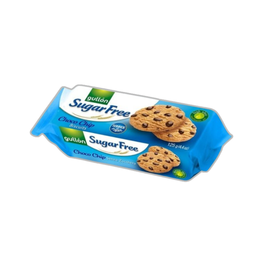 Gullon Sugar Free Chocolate Chip Cookies 125 x 1