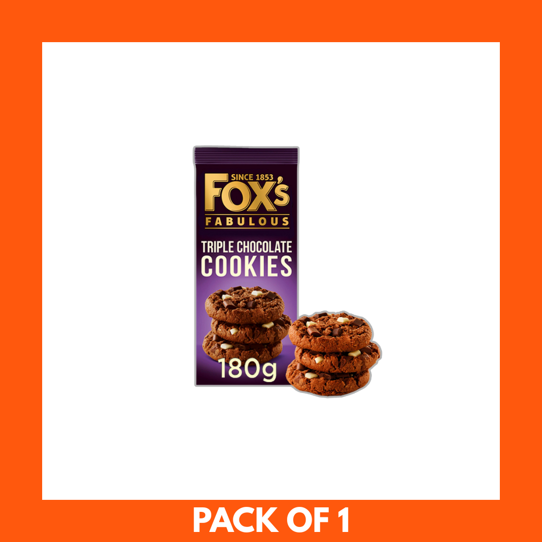 Fox's Fabulous Triple Chocolate Cookies 180g x 1