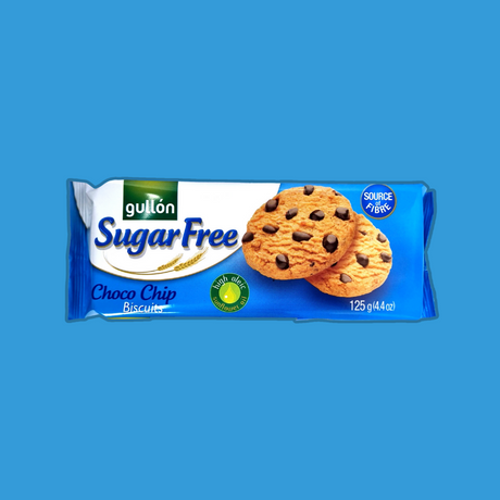 Gullon Sugar Free Chocolate Chip Cookies 125 x 1