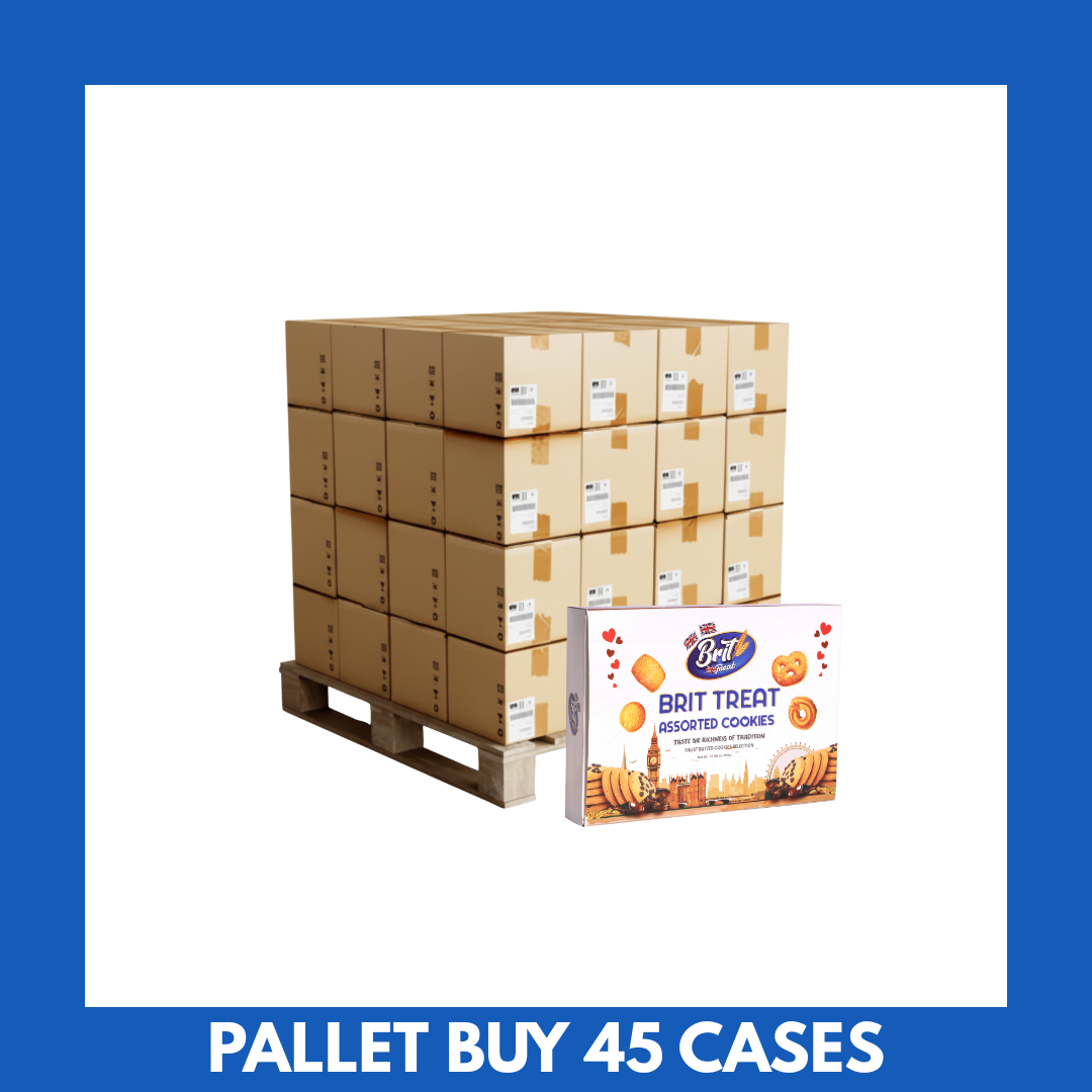 Brit Treat Assortment Butter Cookies 300g - 45 Cases (Pallet Buy) £1.45 per unit