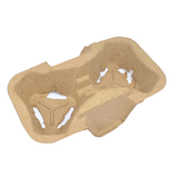 Cardboard takeaway two-cup tray, bulk 360pcs pack of disposable cup holders for transporting two drinks for takeaway and catering