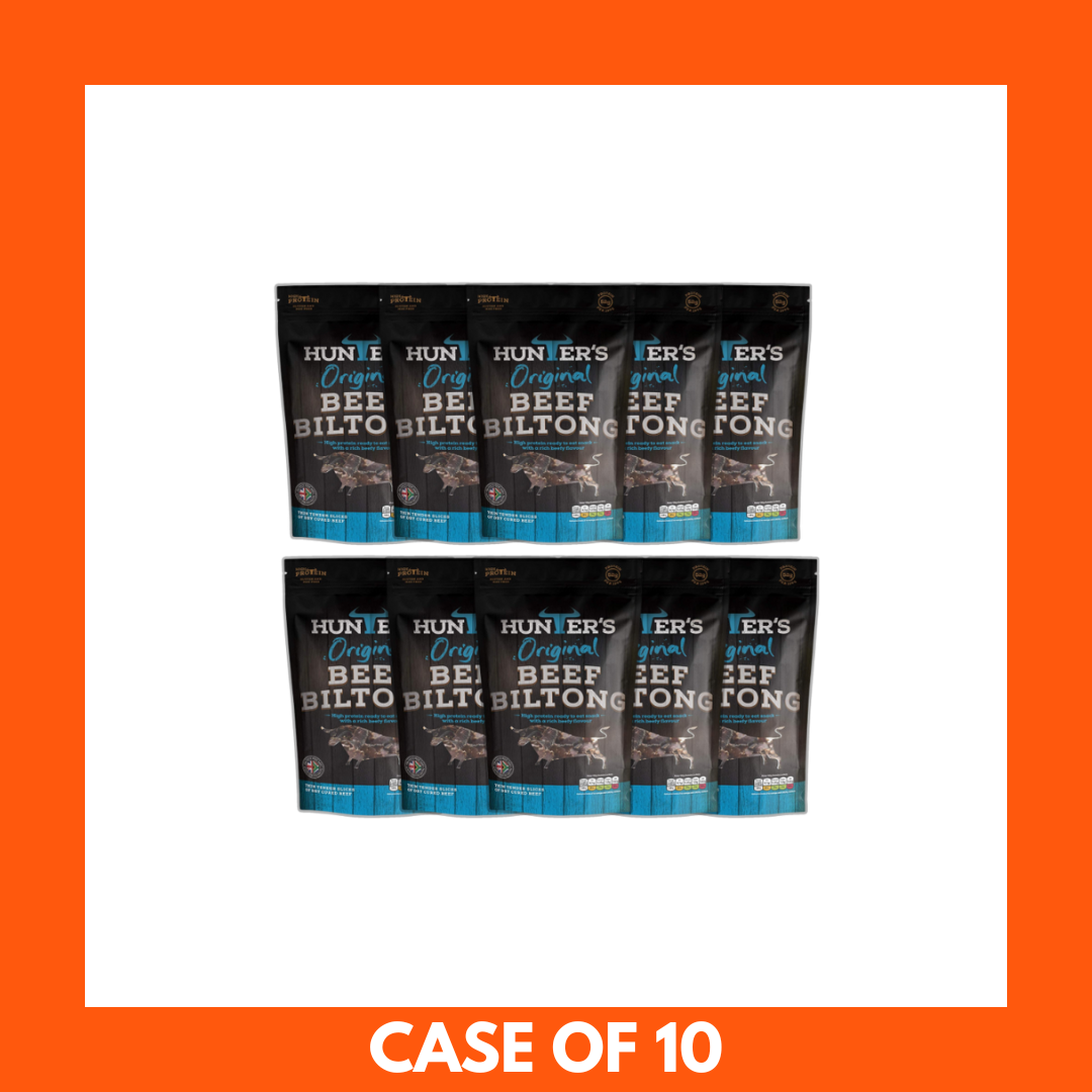 Hunters Original Sliced Beef Biltong 10 x 25g