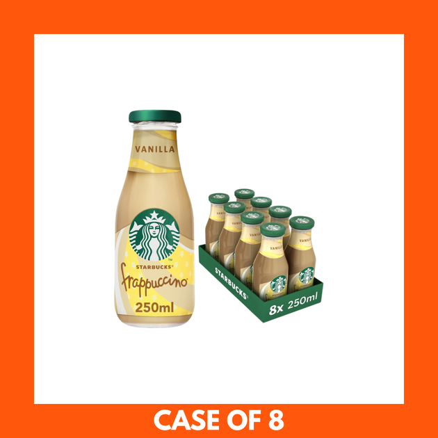 Starbucks Frappuccino Coffee Drink Vanilla x 8