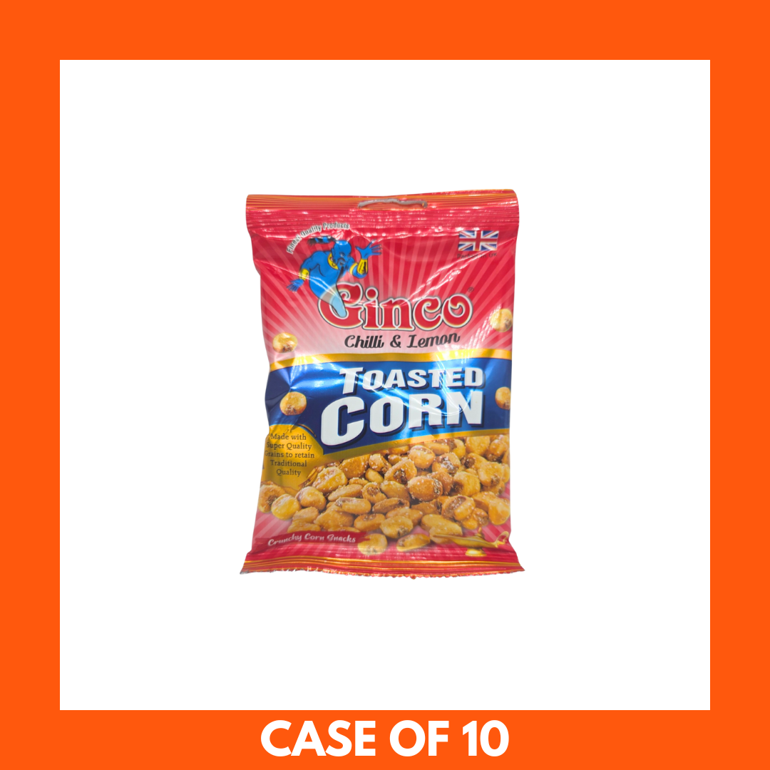 Ginco Chilli & Lemon Toasted Corn 100g x 10
