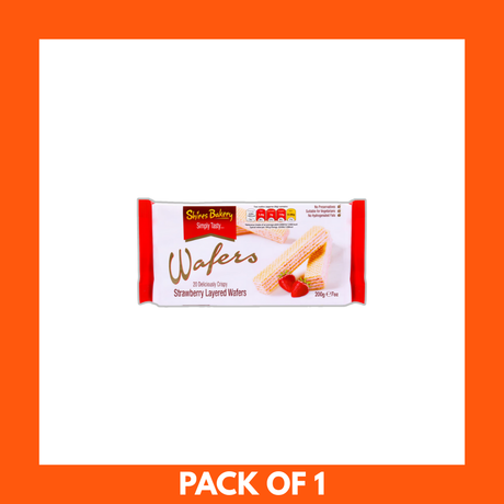 Shires Bakery Strawberry Wafers 200g x 1