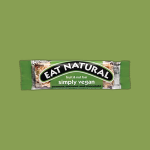 Eat Natural Simply Vegan - Peanuts, Coconut And Chocolate (Pack of 12)