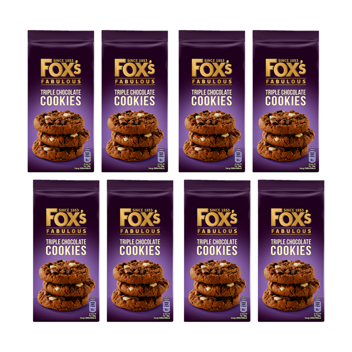 Fox's Fabulous Triple Chocolate Cookies 180g x 1