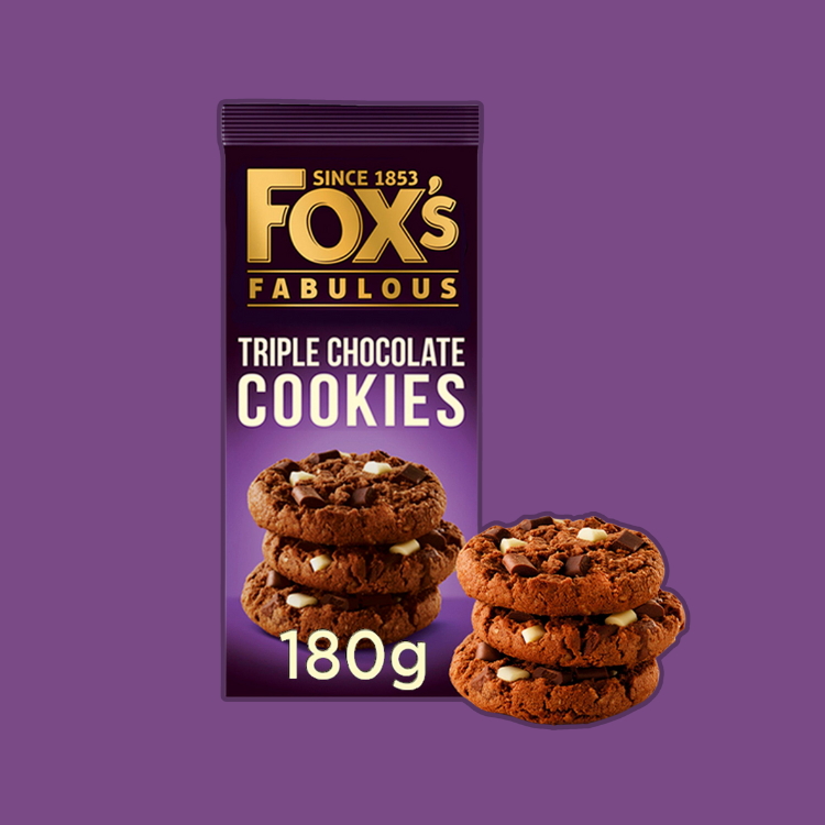 Fox's Fabulous Triple Chocolate Cookies 180g x 1