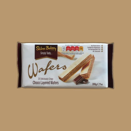 Shires Bakery Chocolate Wafers 200g x 1