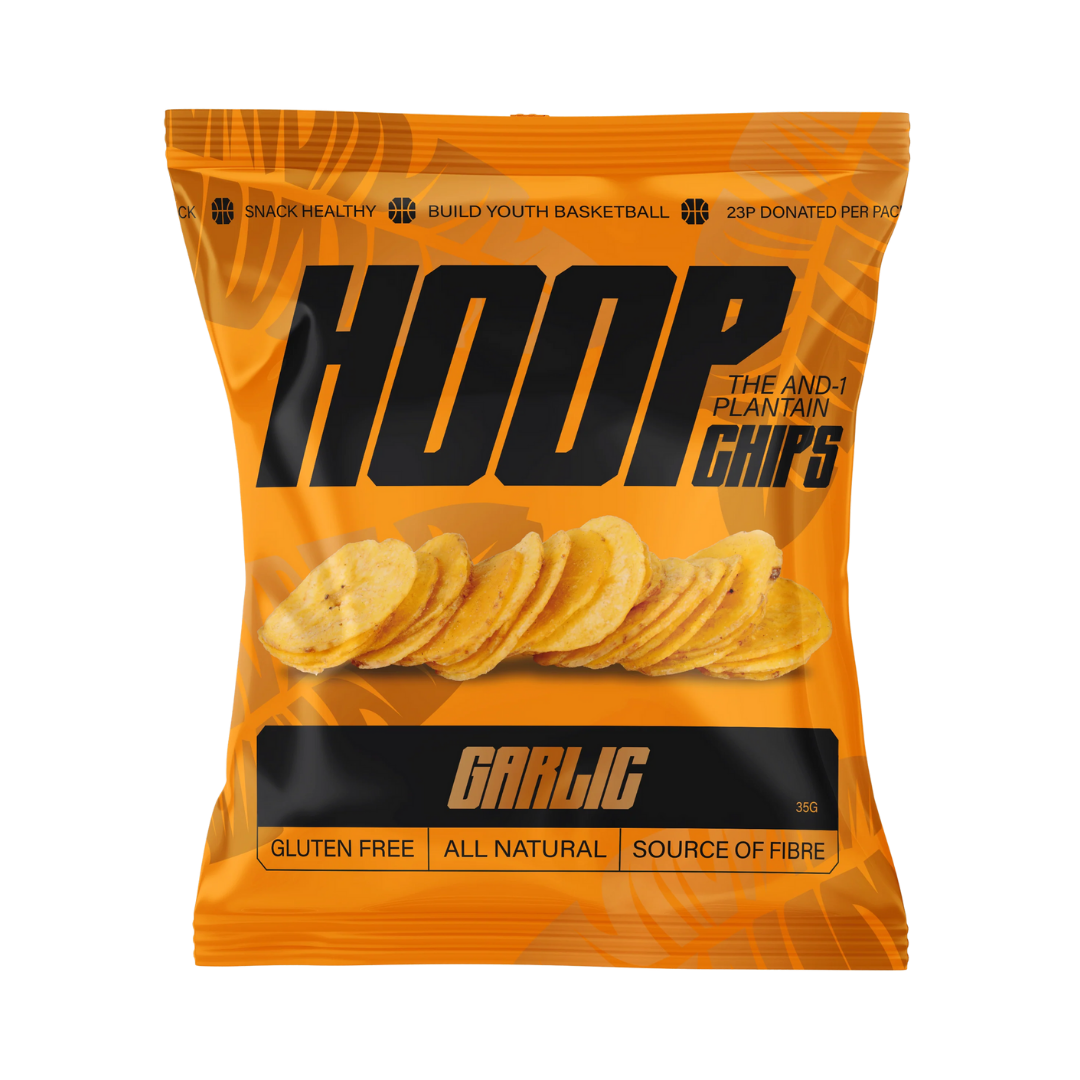 HOOP CHIPS Chilli Garlic Plantain Chips 35g x 24